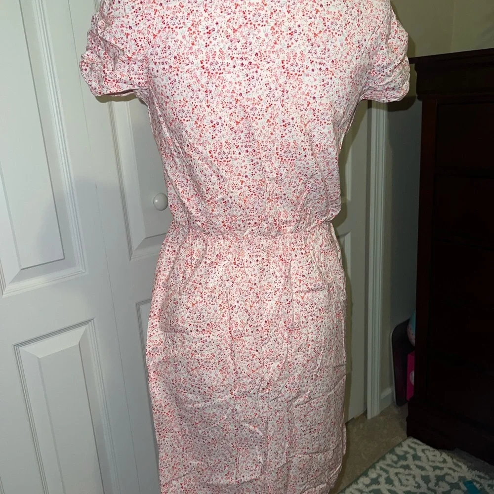 Banana Republic Pink Floral Midi Dress - Picture 2 of 6